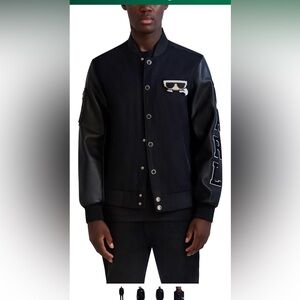 Karl Lagerfeld Black Jacket with Sunglasses Patch